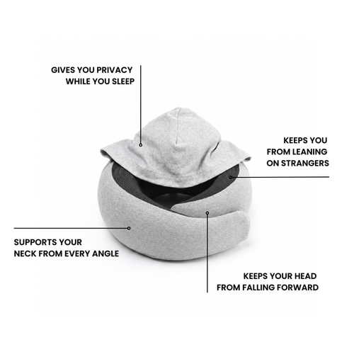 Norique Sora Hooded Travel Pillow